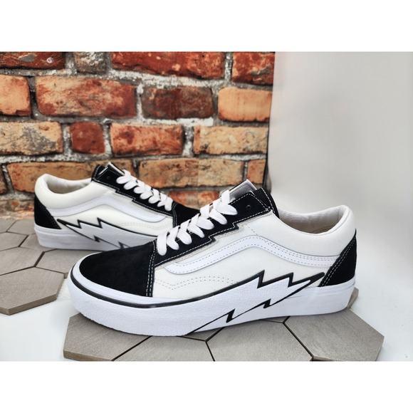 Vans Other - Vans Old Skool Bolt Shoes Two Tone Black White Knu Men Sz 7 Vn0009q5bmw Rare